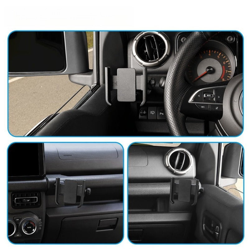 Aluminum Alloy Mechanical Phone Holder for Suzuki Jimny JB74 / JC74 - 2025 model