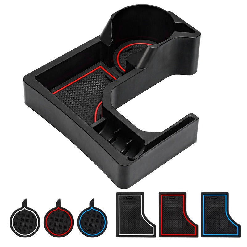 AT Center Console Cup Holder Storage Box for Suzuki Jimny JB64 / JB74 - Black