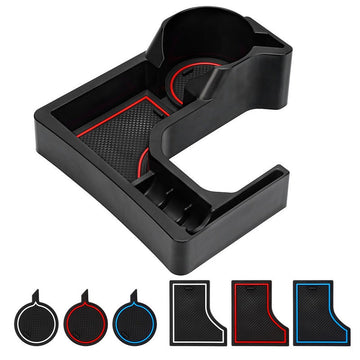 AT Center Console Cup Holder Storage Box for Suzuki Jimny JB64 / JB74 - Black