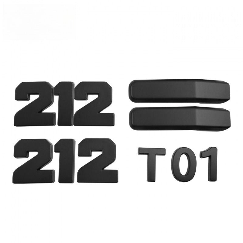 Black Hood & Tailgate Emblem Set for BAW 212 T01