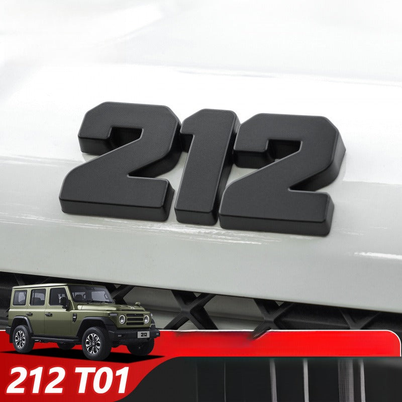 Black Hood & Tailgate Emblem Set for BAW 212 T01