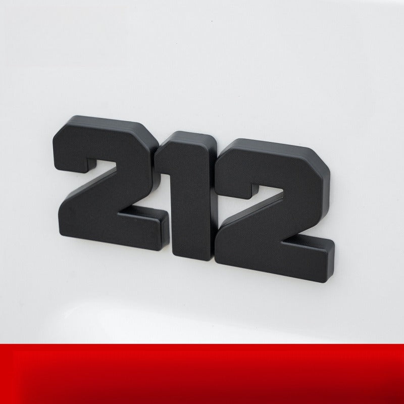 Black Hood & Tailgate Emblem Set for BAW 212 T01