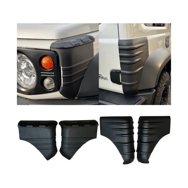 Body Corner Protector for Suzuki Jimny JB64 / JB74 / JC74 - Black-4-pack