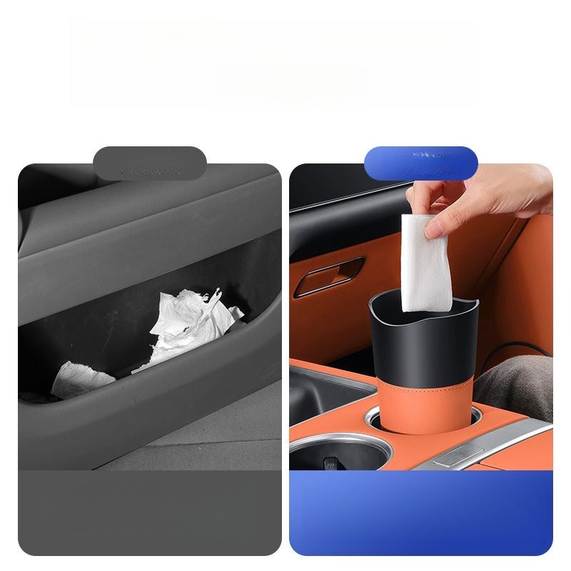 Car Cup Holder Trash Bin Storage Box