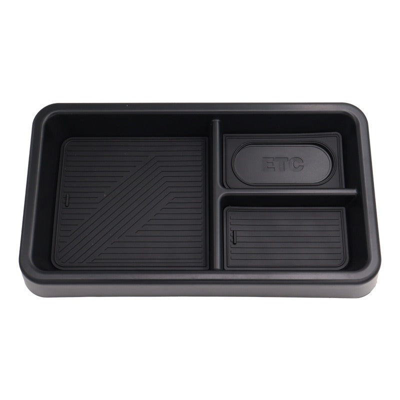Center console rear screen storage box for BAW 212 - Black