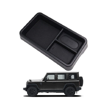 Center console rear screen storage box for BAW 212 - Black