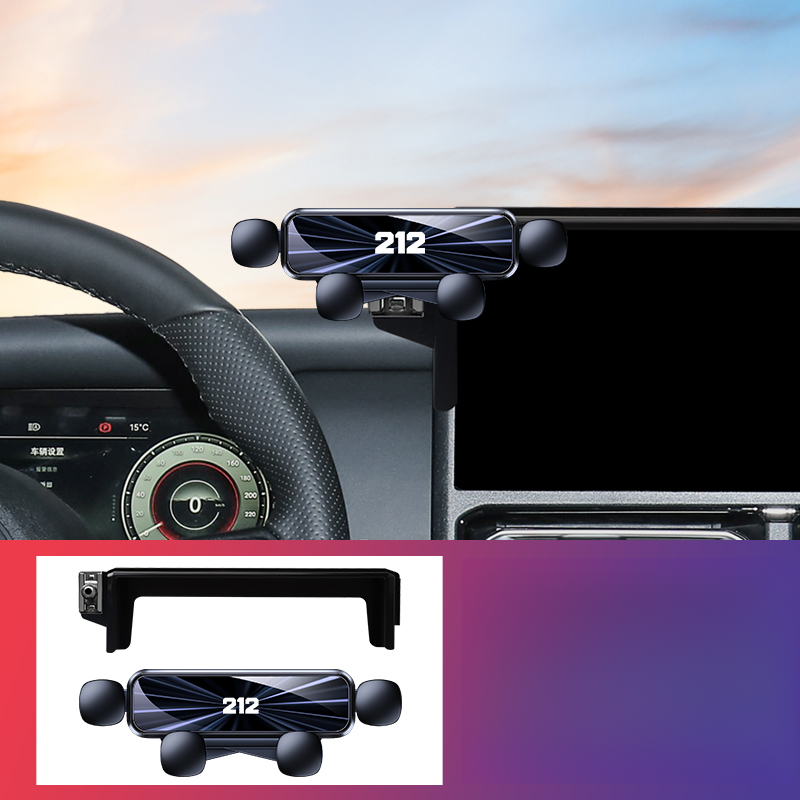 Custom Car Phone Mount for BAW 212 - Black-12.3-inch screen