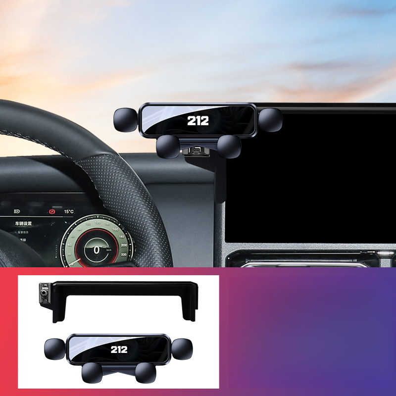 Custom Car Phone Mount for BAW 212 - Black-12.3-inch screen