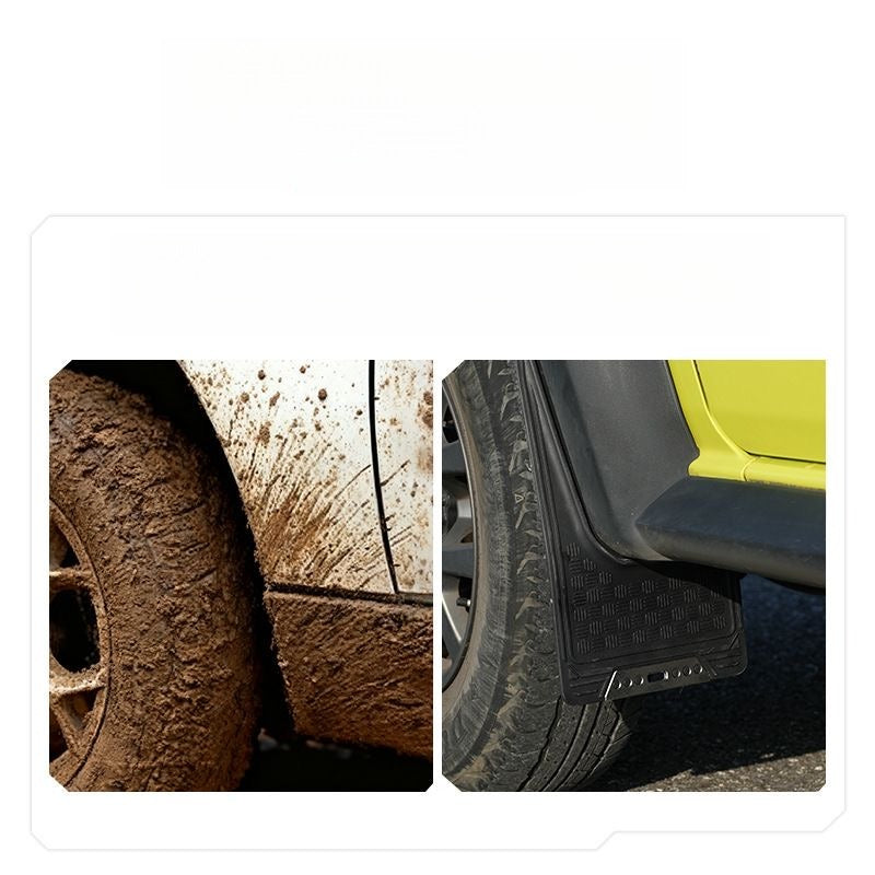 Custom-fit mud flaps for Suzuki Jimny - 4 pieces