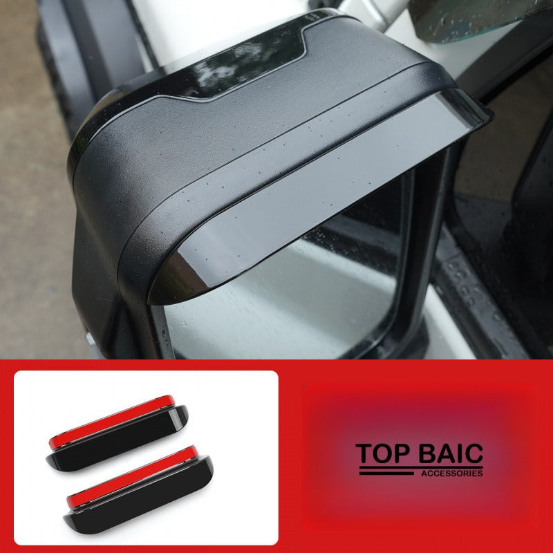 Custom Side Mirror Rain Guards for BAW 212 T01 - Gloss black