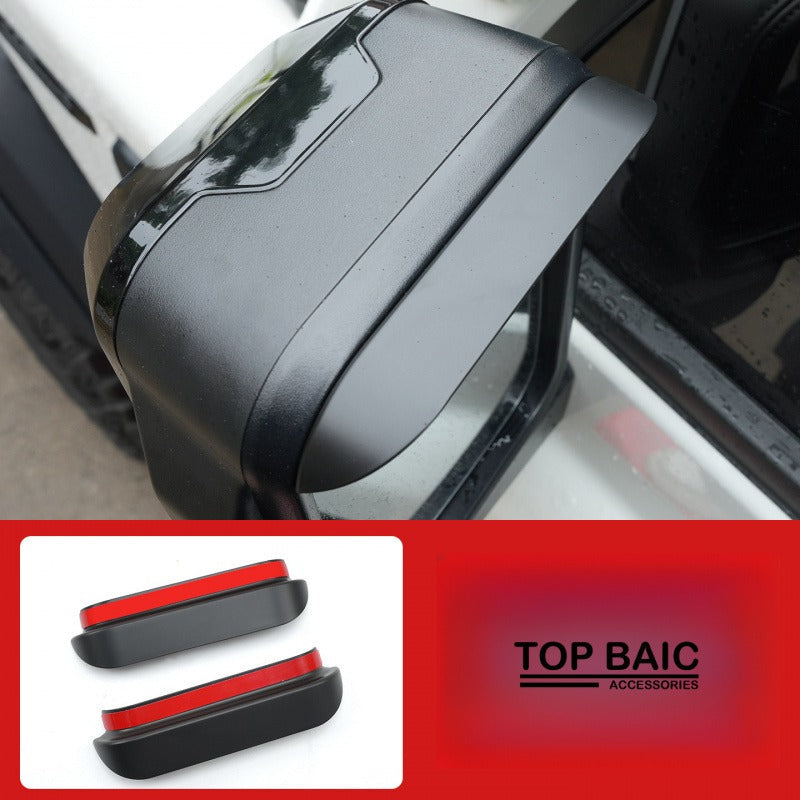 Custom Side Mirror Rain Guards for BAW 212 T01 - Matte black