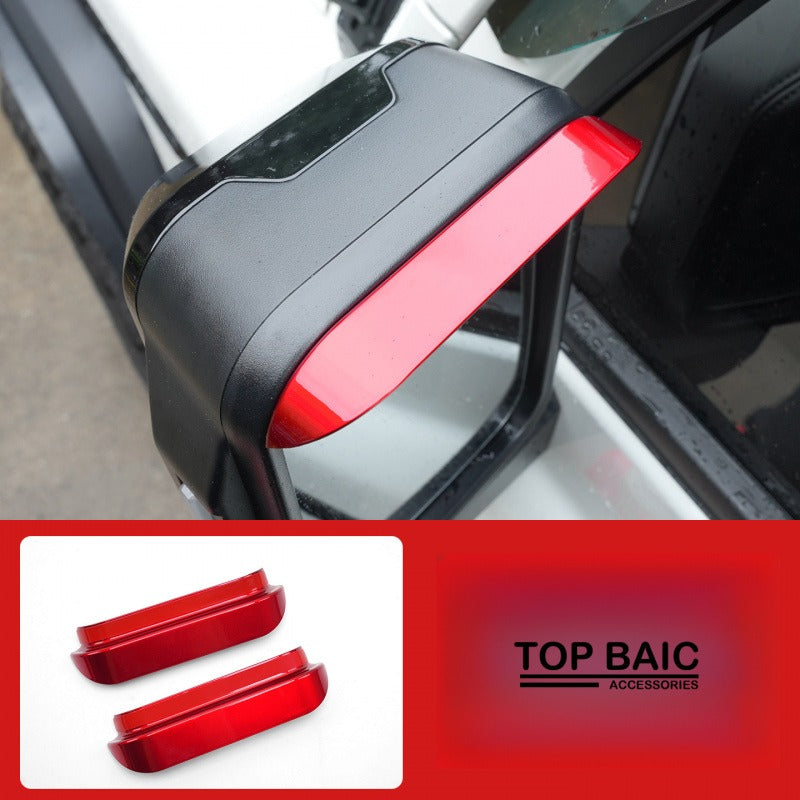 Custom Side Mirror Rain Guards for BAW 212 T01 - Red