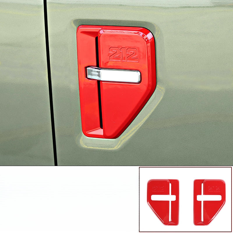 Fender Vent Covers Protective Exterior Trim For BAW 212 - Red model