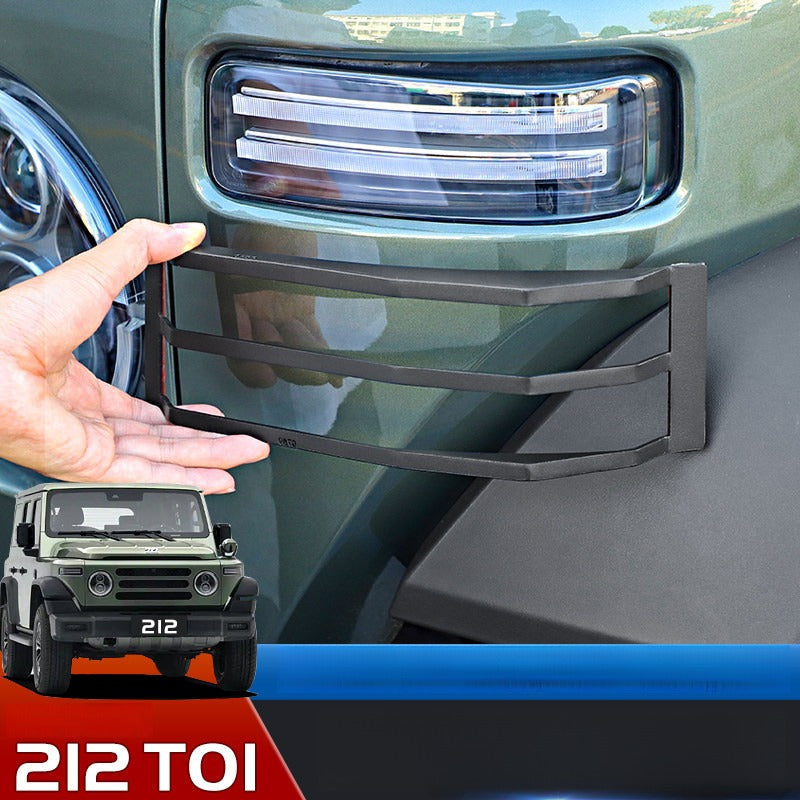 Front Turn Signal Light Guard Metal Protective Cover for BAW 212 - Black