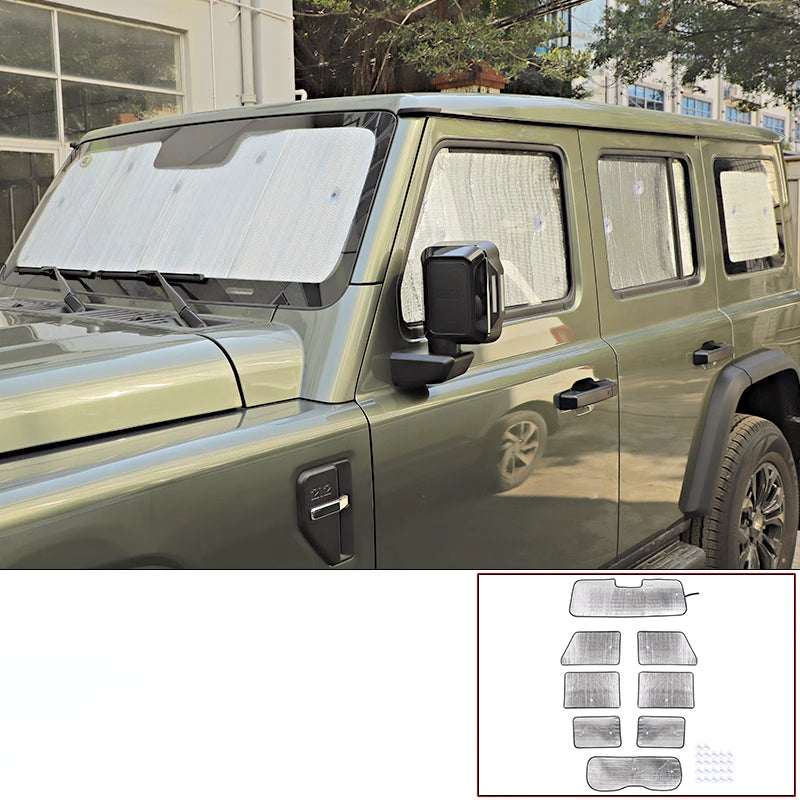 Full Car Window Sunshade UV & Heat Protection For BAW 212 - 8-Piece Set