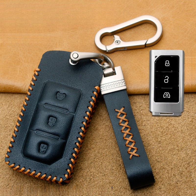 Genuine Leather Key Cover for BAW 212 - Black