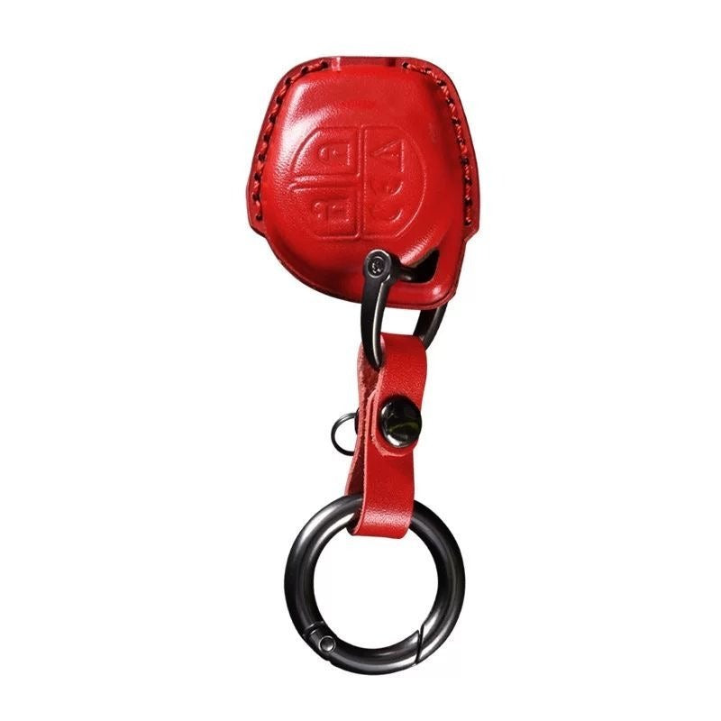 Hand-Stitched Leather Key Fob Cover for Suzuki Jimny
