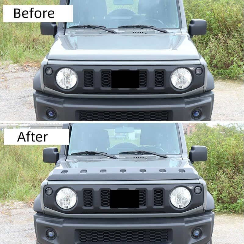 Hood Deflector Stone Guard for Suzuki Jimny JB64 / JB74 - Black