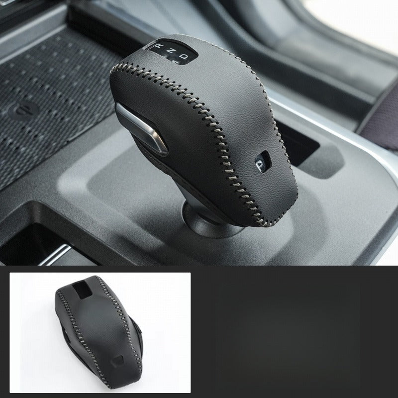 Leather shift knob cover for BAW 212 - Grey