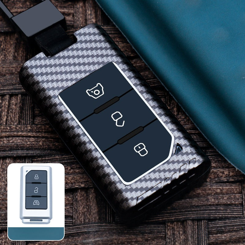 Mechanic-Style Metal Key Cover for BAW 212 - Carbon fiber color