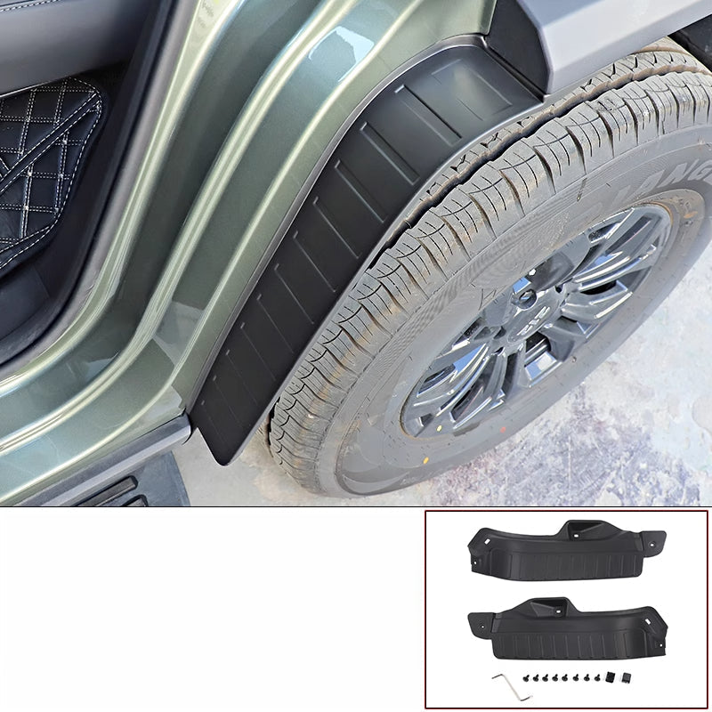 Rear Wheel Mudguards Thickened Protective Flaps For BAW 212 - A pair of black