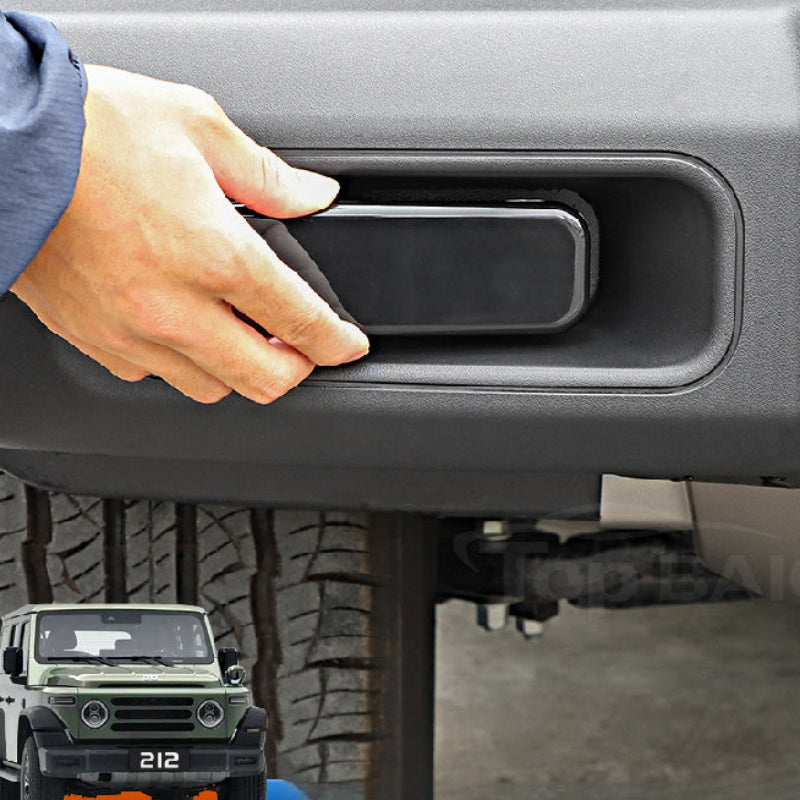 Smoked Fog Light Cover BAW 212 - -Blackened Translucent Model-[Light-Transmitting/Non-Destructive Installation] 1 Pair