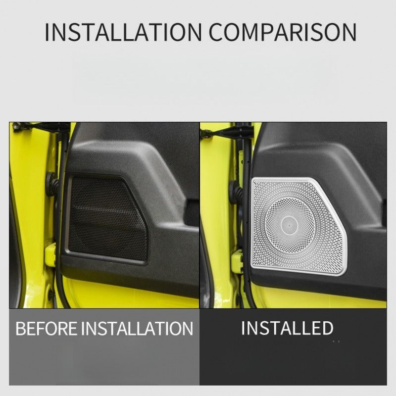 Stainless Steel Door Speaker Trim Cover for Suzuki Jimny JB64 / JB74 - 2 packs