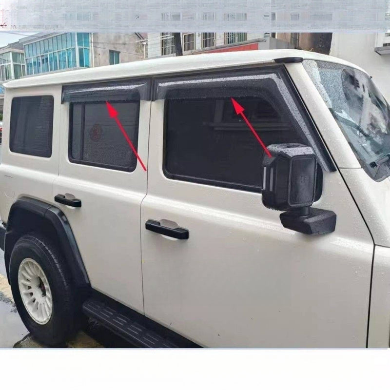 Thickened & Widened Window Visors for BAW 212 | Rain & Sun Guards - Black