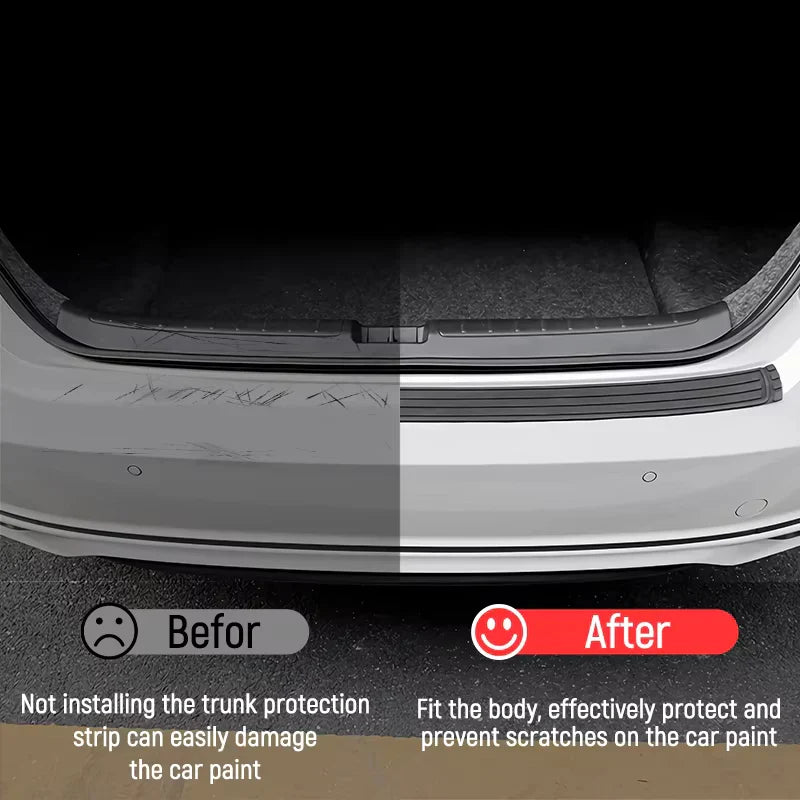 Universal Trunk Bumper Guard & Door Sill Protector - All-plastic cuttable