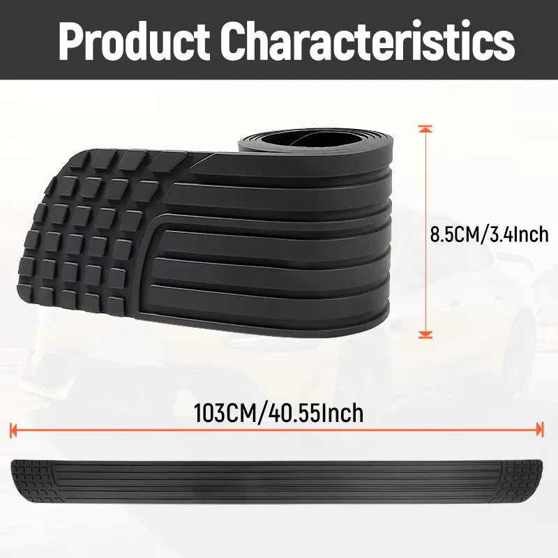 Universal Trunk Bumper Guard & Door Sill Protector - All-plastic cuttable